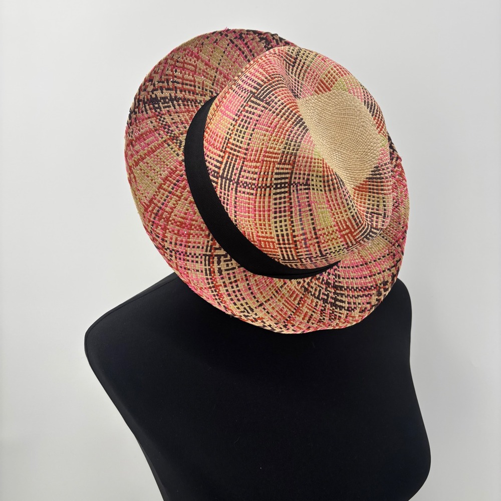 Colombian Fedora‎ Panama Canotier 100% Iraca Palm Straw Size 6 Breathable
